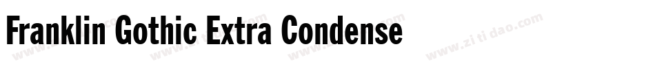 Franklin Gothic Extra Condensed BT字体转换